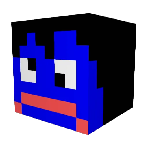 Faddyfever Minecraft avatar head, 3D render