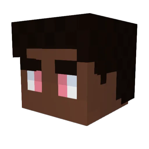 FadeBumf Minecraft avatar head, 3D render