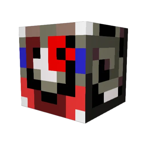 FadeDragnil Minecraft avatar head, 3D render