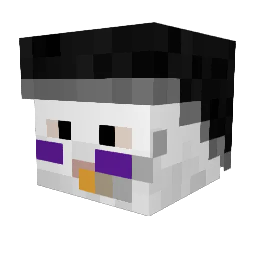 FadeGotVibes Minecraft avatar head, 3D render