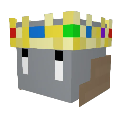 FadePanda Minecraft avatar head, 3D render