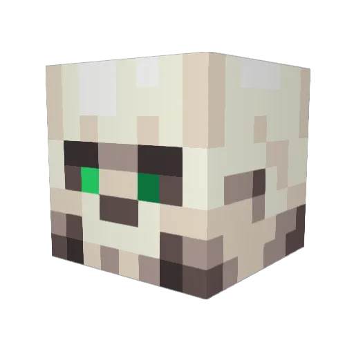Fade_Crimson Minecraft avatar head, 3D render