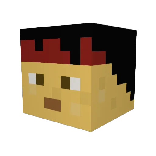 Fade_Lion Minecraft avatar head, 3D render