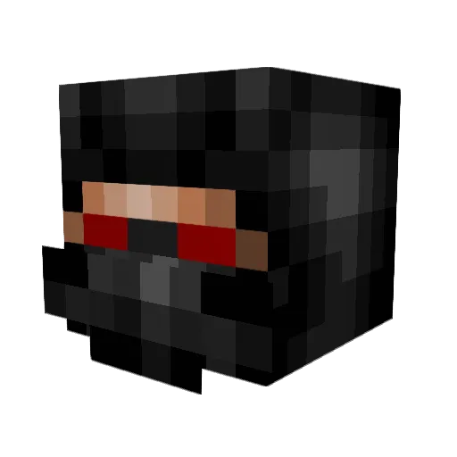 Fade_M Minecraft avatar head, 3D render