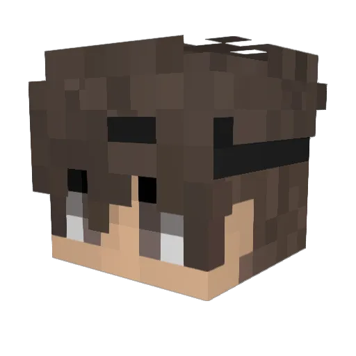 Fade_pandah_uwu Minecraft avatar head, 3D render