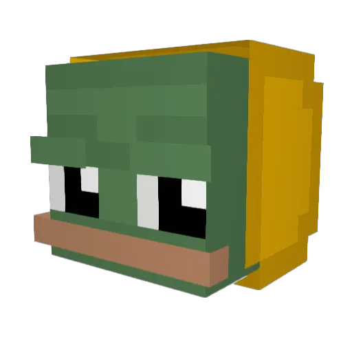 Faded981pro Minecraft avatar head, 3D render