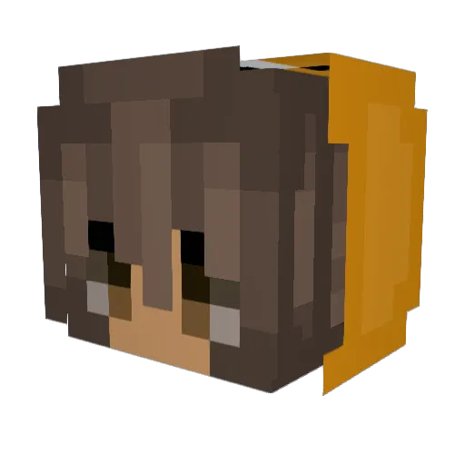 FadedAly Minecraft avatar head, 3D render