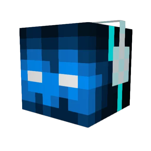 FadedCbass Minecraft avatar head, 3D render