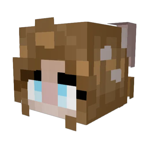 FadedGemstone Minecraft avatar head, 3D render