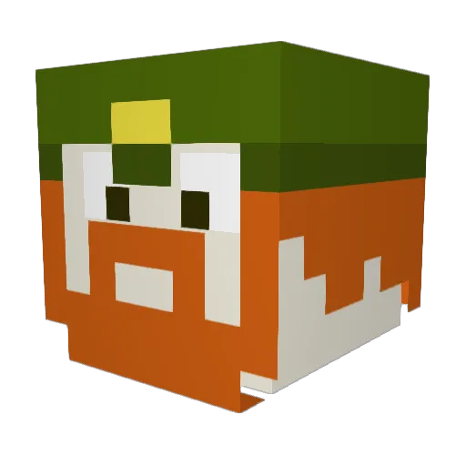 FadedMagik Minecraft avatar head, 3D render