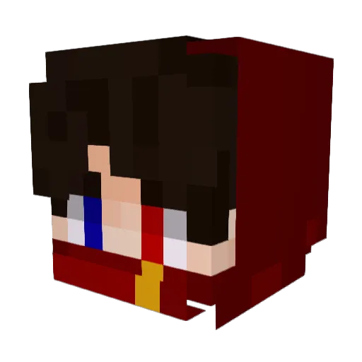 Minecraft-Avatar von FadedNalz: Kopf als 3D-Render