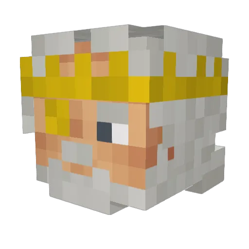 FadedOs Minecraft avatar head, 3D render