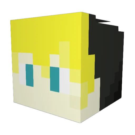 FadedPres Minecraft avatar head, 3D render