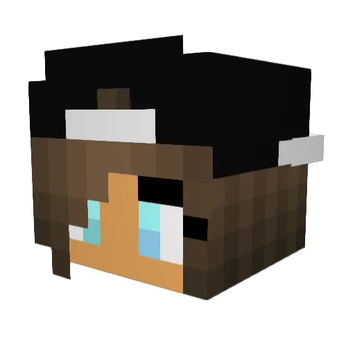 FadedPulse Minecraft avatar head, 3D render