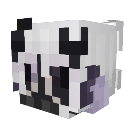 FadedQuill Minecraft avatar head, 3D render