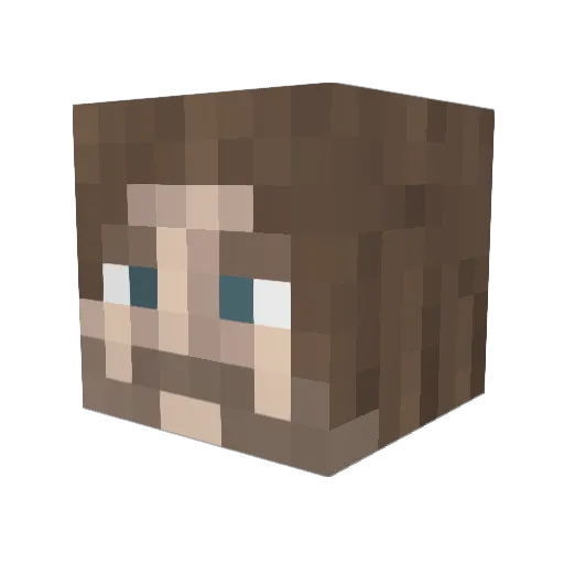 FadedSoul_ Minecraft avatar head, 3D render