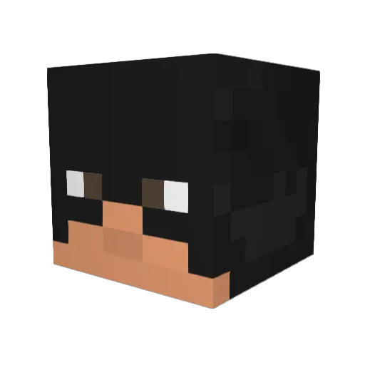 FadeddFps Minecraft avatar head, 3D render
