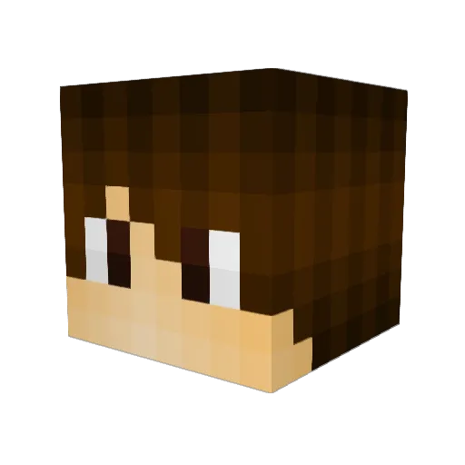 Fadedglory64 Minecraft avatar head, 3D render