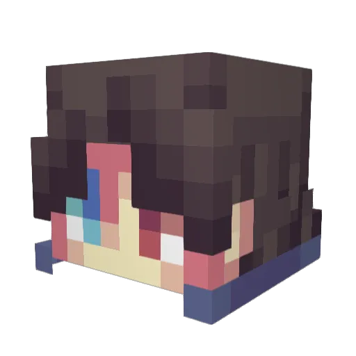Fadenoff Minecraft avatar head, 3D render