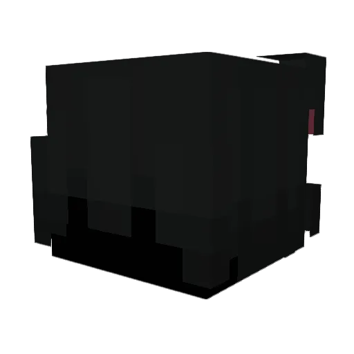 Fadex Minecraft avatar head, 3D render