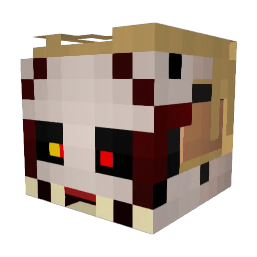Fadey23 Minecraft avatar head, 3D render