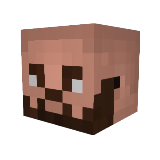FadiBoyy Minecraft avatar head, 3D render