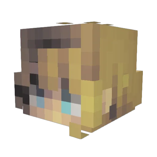 FadingAngel Minecraft avatar head, 3D render