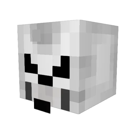 FadingCreed Minecraft avatar head, 3D render