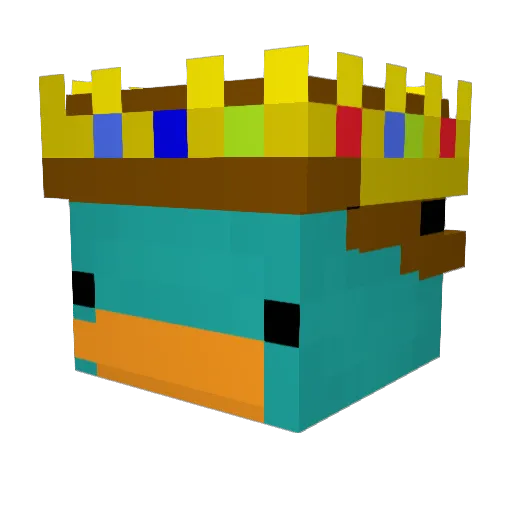 FadingKings Minecraft avatar head, 3D render
