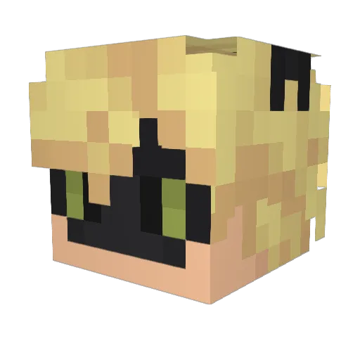 Fadl788 Minecraft avatar head, 3D render