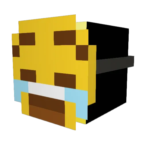 FadoodlePop Minecraft avatar head, 3D render