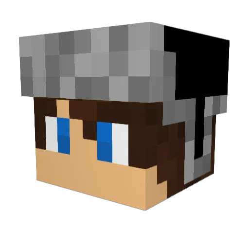 Fadric Minecraft avatar head, 3D render
