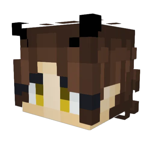 FaeBee444 Minecraft avatar head, 3D render