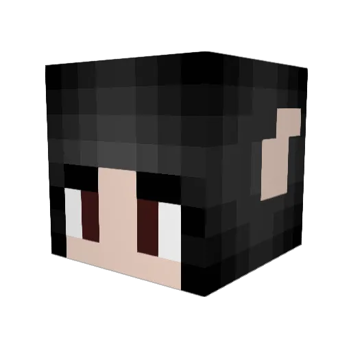FaeFemboy Minecraft avatar head, 3D render