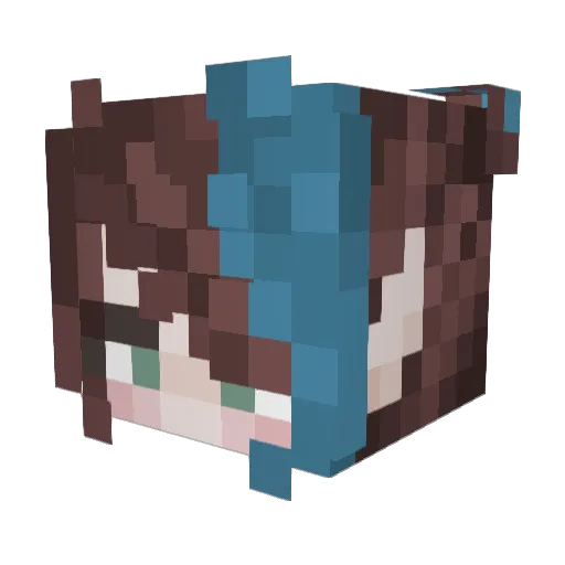 Fae_Ren Minecraft avatar head, 3D render