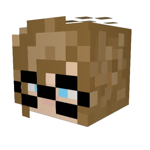 Fae_Vena Minecraft avatar head, 3D render
