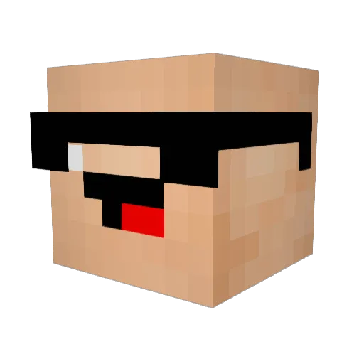Faefayy Minecraft avatar head, 3D render