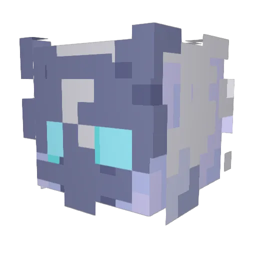 Faefocta Minecraft avatar head, 3D render