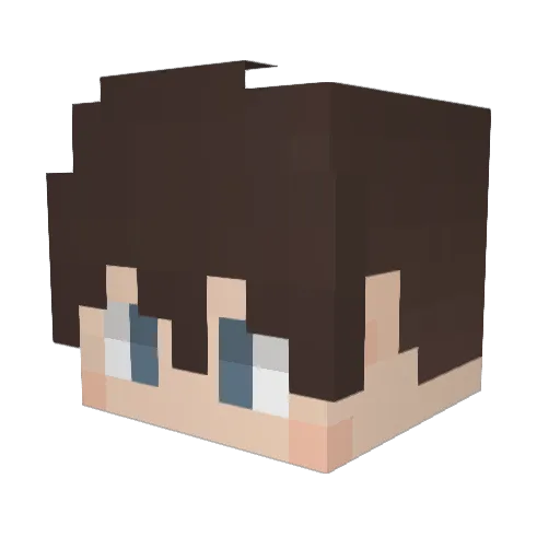 FaelRJ Minecraft avatar head, 3D render
