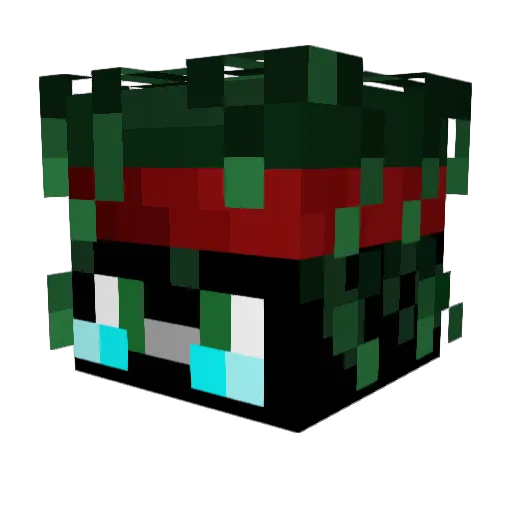 Faell_Damage Minecraft avatar head, 3D render