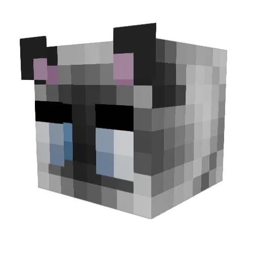 Faemori Minecraft avatar head, 3D render