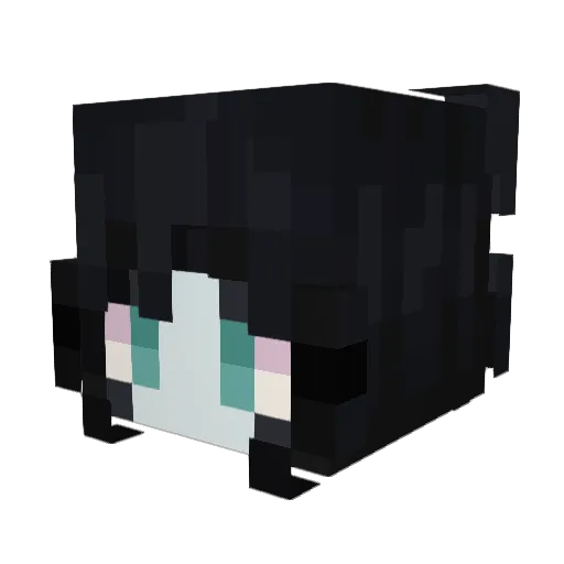 FaerahAmelia Minecraft avatar head, 3D render