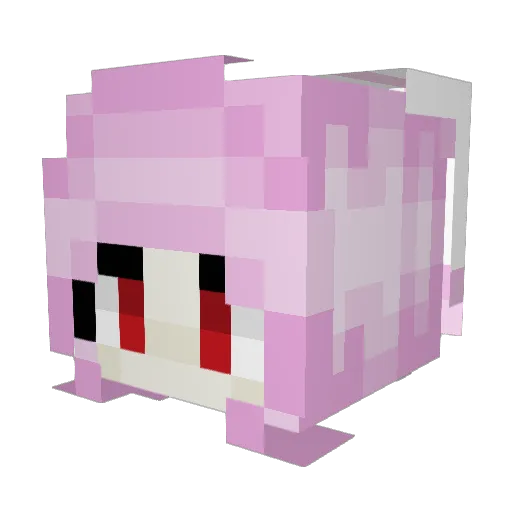 Faerilyn Minecraft avatar head, 3D render