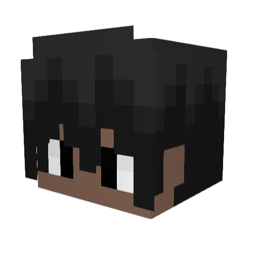 FaewL Minecraft avatar head, 3D render