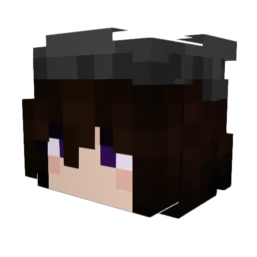 Faewyn Minecraft avatar head, 3D render