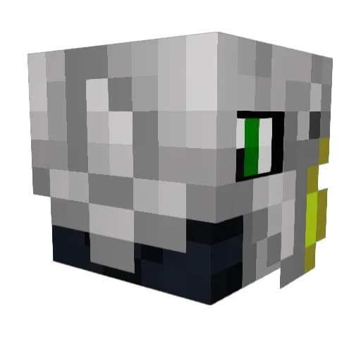 Faffy1999 Minecraft avatar head, 3D render