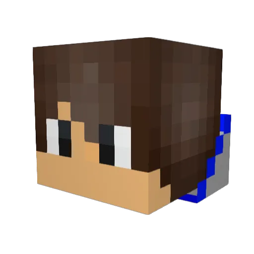 Fafnir66 Minecraft avatar head, 3D render