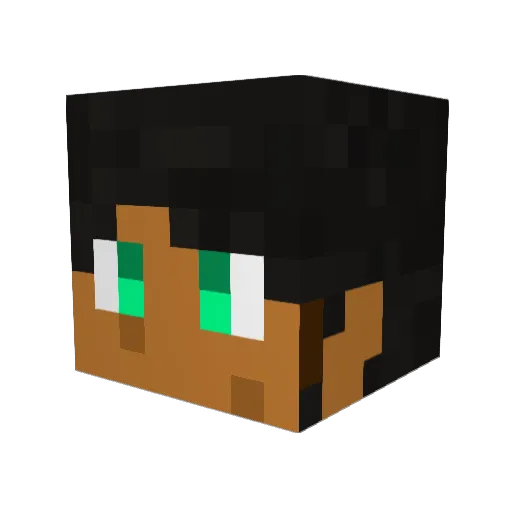 Fafnir700 Minecraft avatar head, 3D render