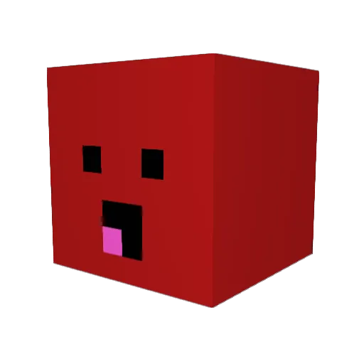 Fafukeoufiwa Minecraft avatar head, 3D render