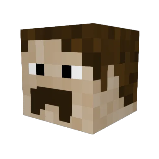 Fagot_142 Minecraft avatar head, 3D render